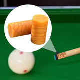 Maxbell 2Pcs Billiard Cue Stick Ferrule Portable Repair Accessories Replacement Part yellow