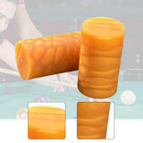 Maxbell 2Pcs Billiard Cue Stick Ferrule Portable Repair Accessories Replacement Part yellow