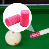 Maxbell 2Pcs Billiard Cue Stick Ferrule Portable Repair Accessories Replacement Part pink