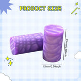 Maxbell 2Pcs Billiard Cue Stick Ferrule Portable Repair Accessories Replacement Part purple