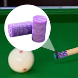 Maxbell 2Pcs Billiard Cue Stick Ferrule Portable Repair Accessories Replacement Part purple
