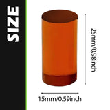 Maxbell DIY Billiard Cue Stick Ferrule 15mm Diameter Replace Parts Pool Cue Ferrule