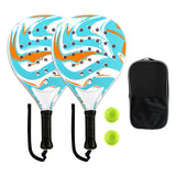 Maxbell 2 Pieces Outdoor Paddle Tennis Racquets for Children Adults Beginners Sports