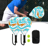 Maxbell 2 Pieces Outdoor Paddle Tennis Racquets for Children Adults Beginners Sports