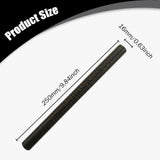 Maxbell Billiard Cue Stick Ferrule Professional Snooker Pool Repair Accessories 25cm black