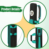 Maxbell Pool Cues Case 5 Holes Equipment Pouch Lightweight Billiard Pole Storage Bag Green