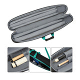 Maxbell Pool Cues Case 5 Holes Equipment Pouch Lightweight Billiard Pole Storage Bag Green