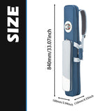 Maxbell Pool Cues Case 5 Holes Equipment Pouch Lightweight Billiard Pole Storage Bag Blue