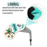 Maxbell 9 Pieces Golf Iron Covers Women Men Golfer Protection Guard Golf Club Covers