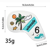 Maxbell 9 Pieces Golf Iron Covers Women Men Golfer Protection Guard Golf Club Covers