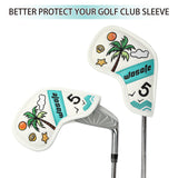 Maxbell 9 Pieces Golf Iron Covers Women Men Golfer Protection Guard Golf Club Covers