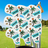 Maxbell 9 Pieces Golf Iron Covers Women Men Golfer Protection Guard Golf Club Covers