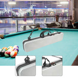 Maxbell Billiard Pool Cue Carrying Case Protector Container Billiard Rod Storage Bag Regular Silver