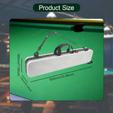Maxbell Billiard Pool Cue Carrying Case Protector Container Billiard Rod Storage Bag Regular Silver