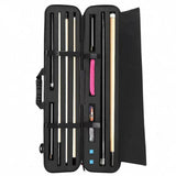 Maxbell Billiard Pool Cue Carrying Case Protector Container Billiard Rod Storage Bag Code Lock Black