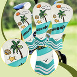 Maxbell Golf Club Head Cover PU Portable Stylish Scratch Resistant Protection Sleeve Driver