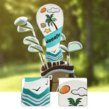 Maxbell Golf Club Head Cover PU Portable Stylish Scratch Resistant Protection Sleeve Fairway Wood