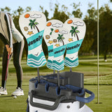 Maxbell 4Pcs Golf Club Head Covers Universal Golfer Gift Portable Stylish Protectors
