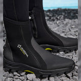 Maxbell Diving Boots Amphibious Water Shoes Professional Cleated Outsole Side Zipper EU 36 to 37