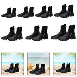 Maxbell Diving Boots Amphibious Water Shoes Professional Cleated Outsole Side Zipper EU 36 to 37