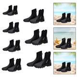 Maxbell Diving Boots Amphibious Water Shoes Professional Cleated Outsole Side Zipper EU 36 to 37