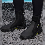 Maxbell Diving Boots Amphibious Water Shoes Professional Cleated Outsole Side Zipper EU 43 to 44
