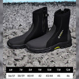 Maxbell Diving Boots Amphibious Water Shoes Professional Cleated Outsole Side Zipper EU 45