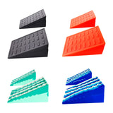 Maxbell 2Pcs Squat Wedge Block Slant Board Calf Stretching for Pilates Indoor Sports Black