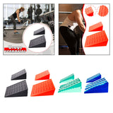 Maxbell 2Pcs Squat Wedge Block Slant Board Calf Stretching for Pilates Indoor Sports Black