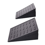 Maxbell 2Pcs Squat Wedge Block Slant Board Calf Stretching for Pilates Indoor Sports Black
