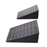 Maxbell 2Pcs Squat Wedge Block Slant Board Calf Stretching for Pilates Indoor Sports Black