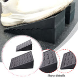 Maxbell 2Pcs Squat Wedge Block Slant Board Calf Stretching for Pilates Indoor Sports Black