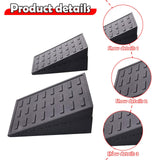 Maxbell 2Pcs Squat Wedge Block Slant Board Calf Stretching for Pilates Indoor Sports Black