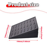 Maxbell 2Pcs Squat Wedge Block Slant Board Calf Stretching for Pilates Indoor Sports Black