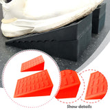 Maxbell 2Pcs Squat Wedge Block Slant Board Calf Stretching for Pilates Indoor Sports Orange