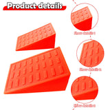 Maxbell 2Pcs Squat Wedge Block Slant Board Calf Stretching for Pilates Indoor Sports Orange