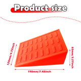 Maxbell 2Pcs Squat Wedge Block Slant Board Calf Stretching for Pilates Indoor Sports Orange