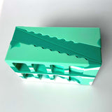 Maxbell 2Pcs Squat Wedge Block Slant Board Calf Stretching for Pilates Indoor Sports Green