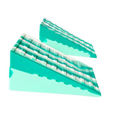 Maxbell 2Pcs Squat Wedge Block Slant Board Calf Stretching for Pilates Indoor Sports Green