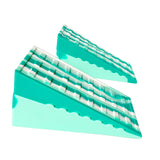 Maxbell 2Pcs Squat Wedge Block Slant Board Calf Stretching for Pilates Indoor Sports Green