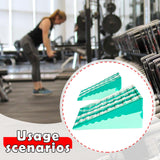 Maxbell 2Pcs Squat Wedge Block Slant Board Calf Stretching for Pilates Indoor Sports Green