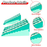 Maxbell 2Pcs Squat Wedge Block Slant Board Calf Stretching for Pilates Indoor Sports Green