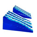 Maxbell 2Pcs Squat Wedge Block Slant Board Calf Stretching for Pilates Indoor Sports Blue