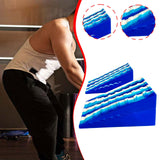Maxbell 2Pcs Squat Wedge Block Slant Board Calf Stretching for Pilates Indoor Sports Blue