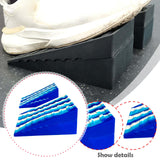 Maxbell 2Pcs Squat Wedge Block Slant Board Calf Stretching for Pilates Indoor Sports Blue