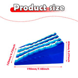 Maxbell 2Pcs Squat Wedge Block Slant Board Calf Stretching for Pilates Indoor Sports Blue