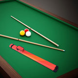 Maxbell Billiard Cue Case Holds 1 Butt and 1 Shaft Organizer Men Women Carrying Case Red