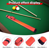 Maxbell Billiard Cue Case Holds 1 Butt and 1 Shaft Organizer Men Women Carrying Case Red
