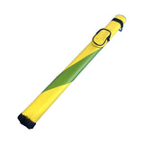 Maxbell Billiard Cue Case Holds 1 Butt and 1 Shaft Organizer Men Women Carrying Case Yellow