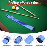 Maxbell Billiard Cue Case Holds 1 Butt and 1 Shaft Organizer Men Women Carrying Case Blue